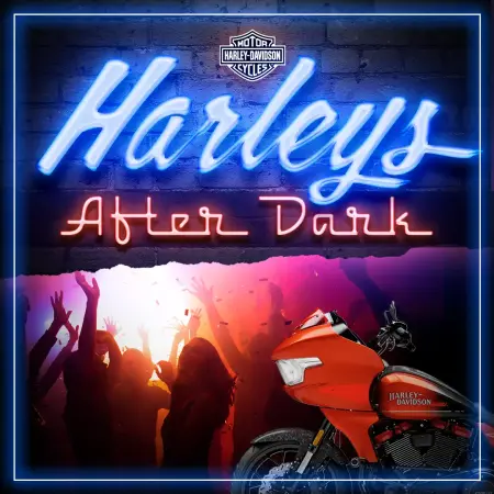 Harleys After Dark