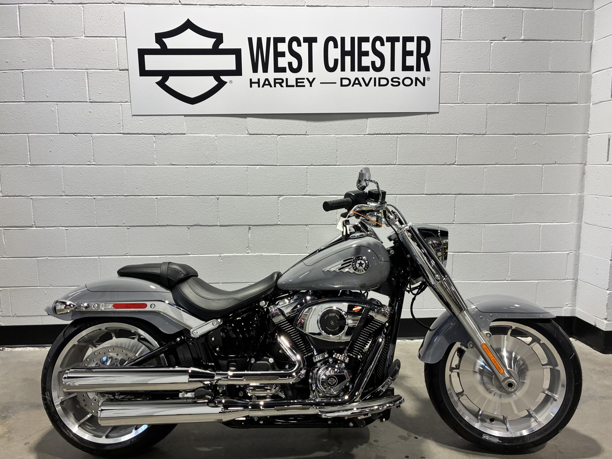 2026 Harley-Davidson® Fat Boy® Dark Billiard Gray FLFB