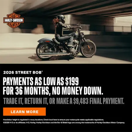 Harley-Davidson Promotion | 2026 Street Bob Offer