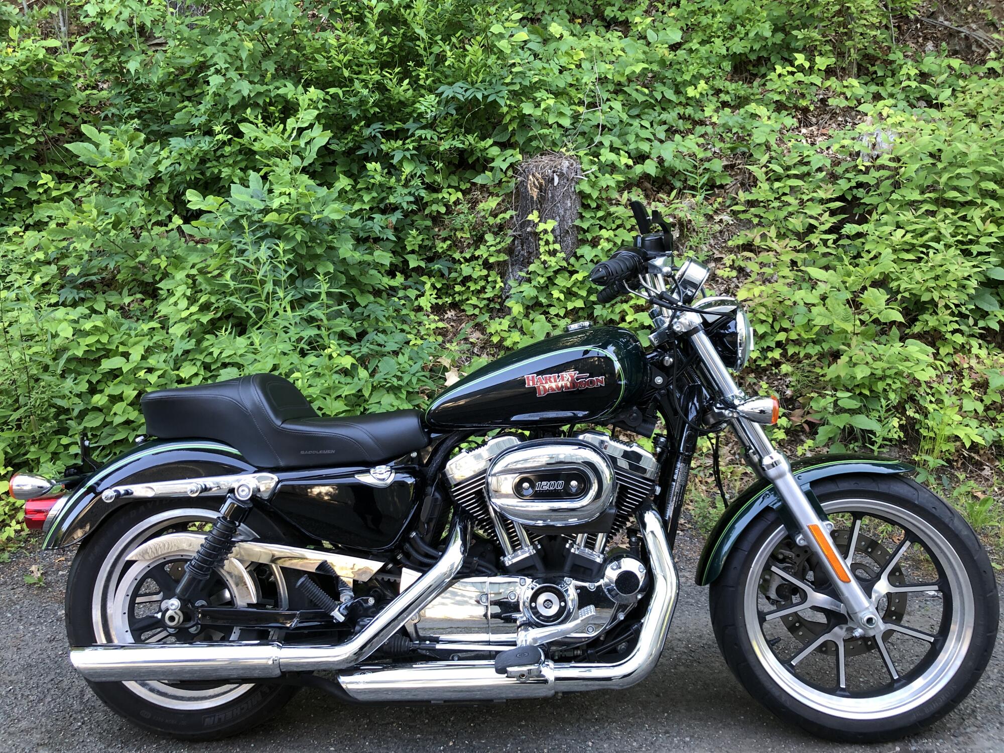2016 Harley-Davidson® SuperLow® 1200T Two-Tone Deep Jade Pearl/Vivid Black