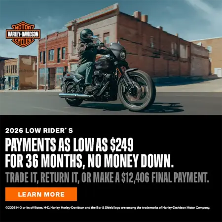 Harley-Davidson Promotion | 2026 Low Rider S Offer