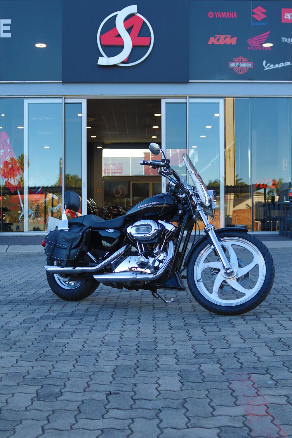 2004 Harley-Davidson® 1200 Custom Black Denim & Vivid Black