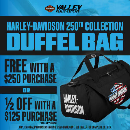 Harley Davidson 250th Collection Duffel Bag