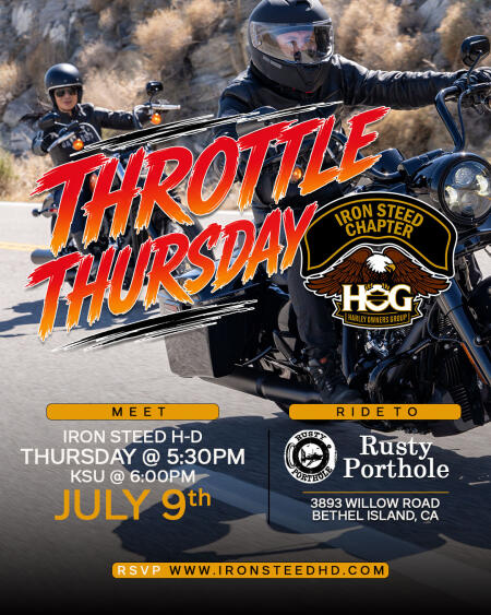 Iron Steed H.O.G.® Chapter - Throttle Thursday 7/9