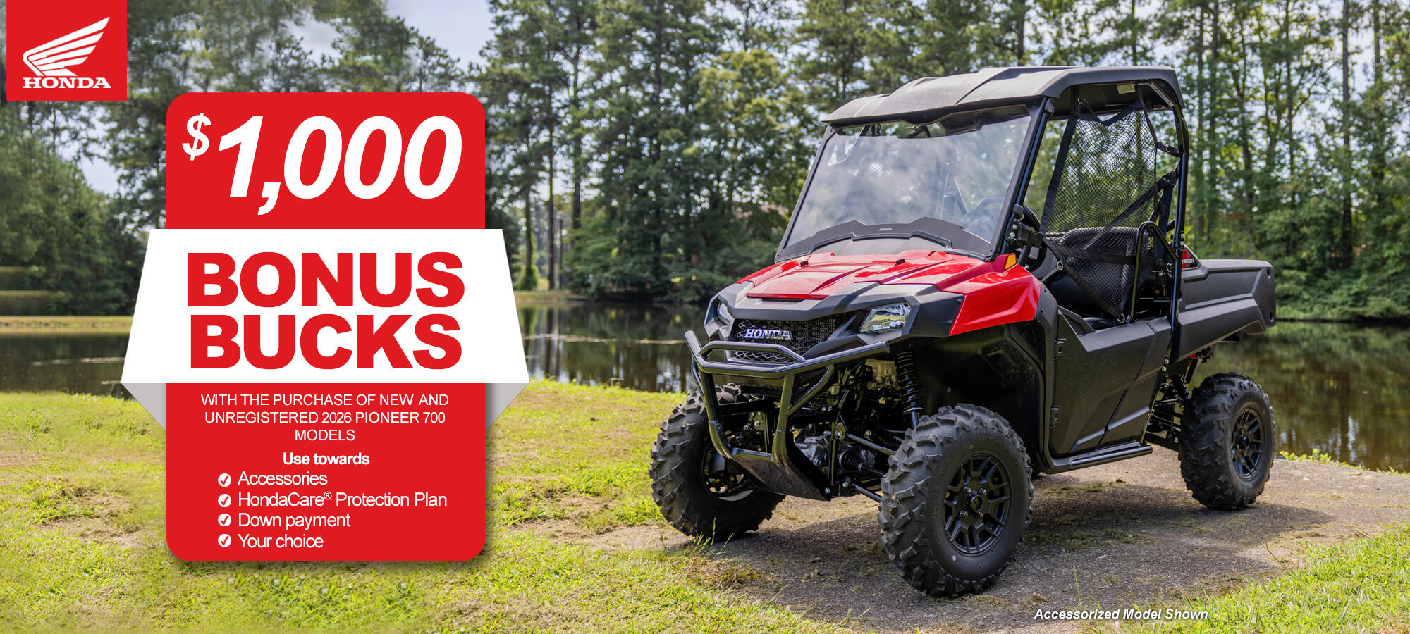 $1000 Bonus Bucks Pioneers