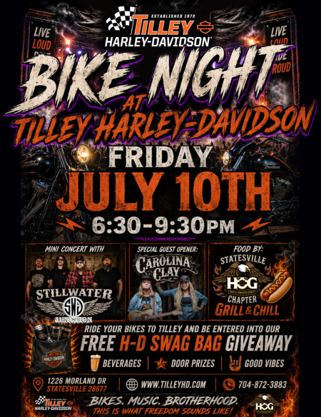 Mini Concert Bike Night at Tilley