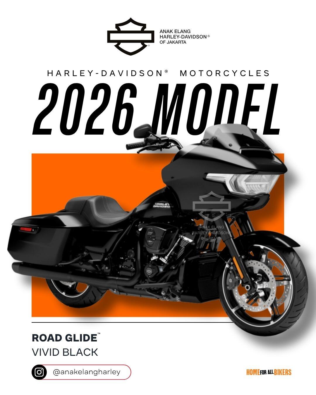 2026 Harley-Davidson® Road Glide® Vivid Black Black Trim