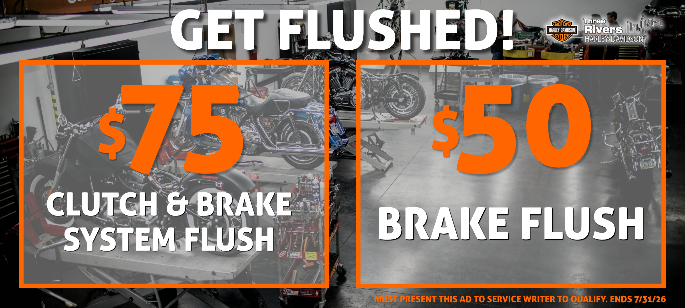 get flushed
