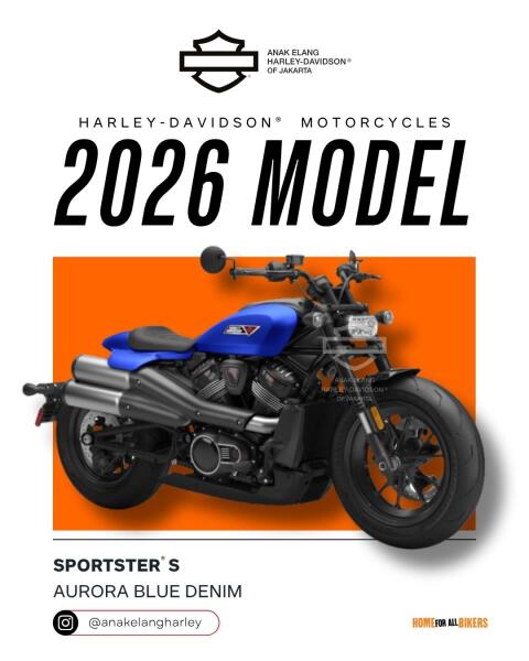 2026 Harley-Davidson® Sportster® S Aurora Blue Denim Black Trim