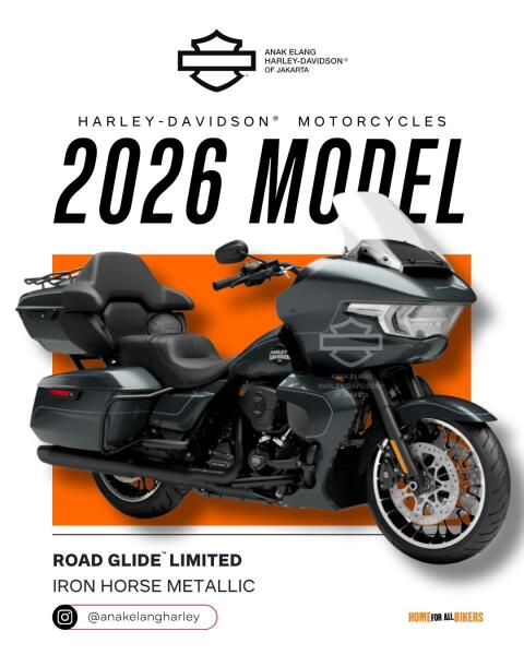 2026 Harley-Davidson® Road Glide Limited Iron Horse Metallic Black Trim