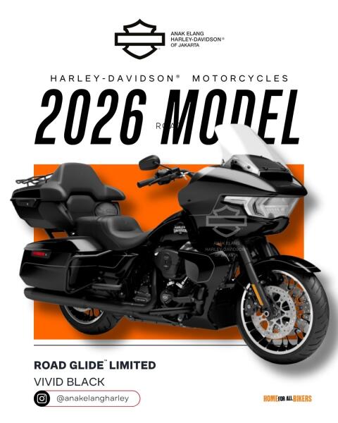 2026 Harley-Davidson® Road Glide Limited Vivid Black Black Trim