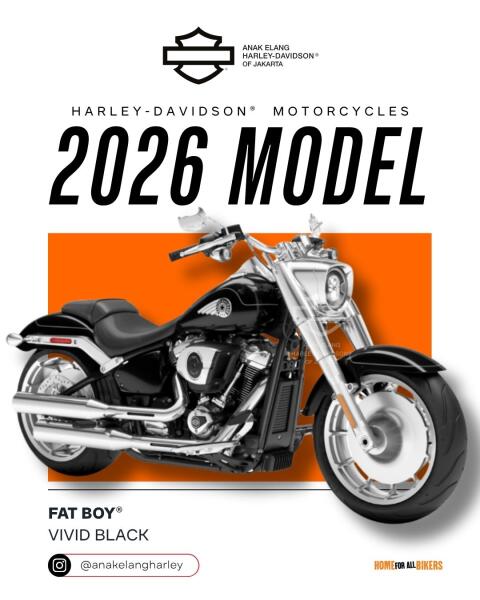 2026 Harley-Davidson® Fat Boy® Vivid Black Chrome Trim