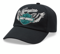 レディース・ウィング ブリング ボールCAP #97644-26VW　ハーレーブラック