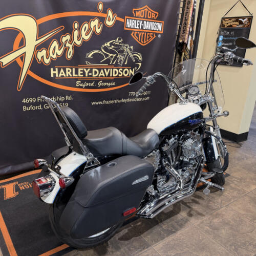 2014 Harley-Davidson® SuperLow® 1200T B WHT/MDNTE PRL W/ PINSTRIP thumb 2