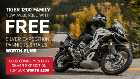 TIGER 1200 FAMILY - NOW AVAILABLE WITH FREE FULL LUGGAGE