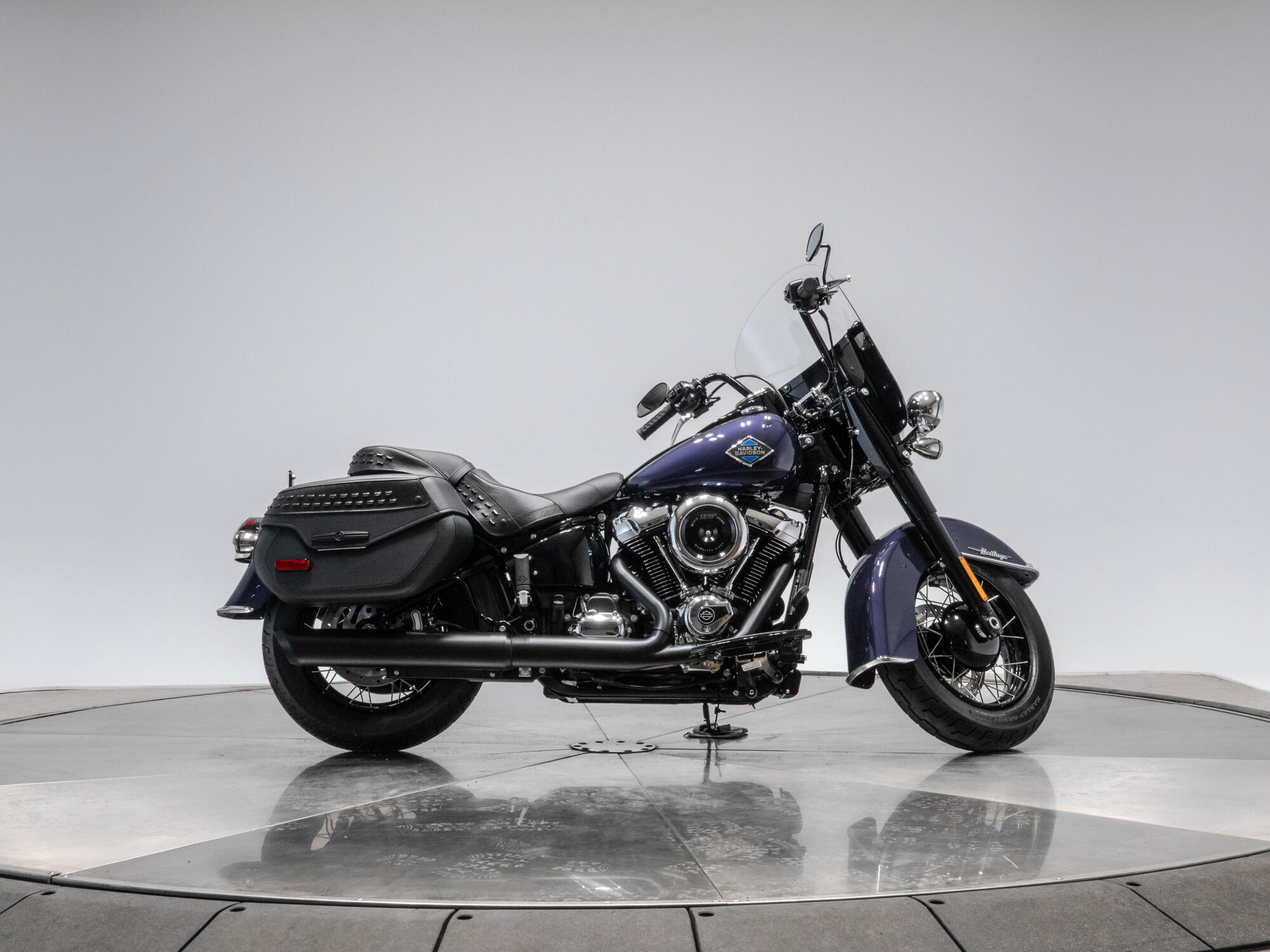 2026 Harley-Davidson FLHC Heritage Classic in Purple Abyss with Laced Wheels