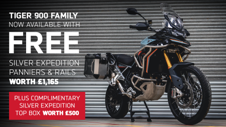 TIGER 900 FAMILY - NOW AVAILABLE WITH FREE FULL LUGGAGE