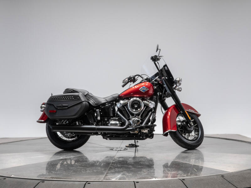 2026 Harley-Davidson FLHC Heritage Classic in Brilliant Red with Laced Wheels