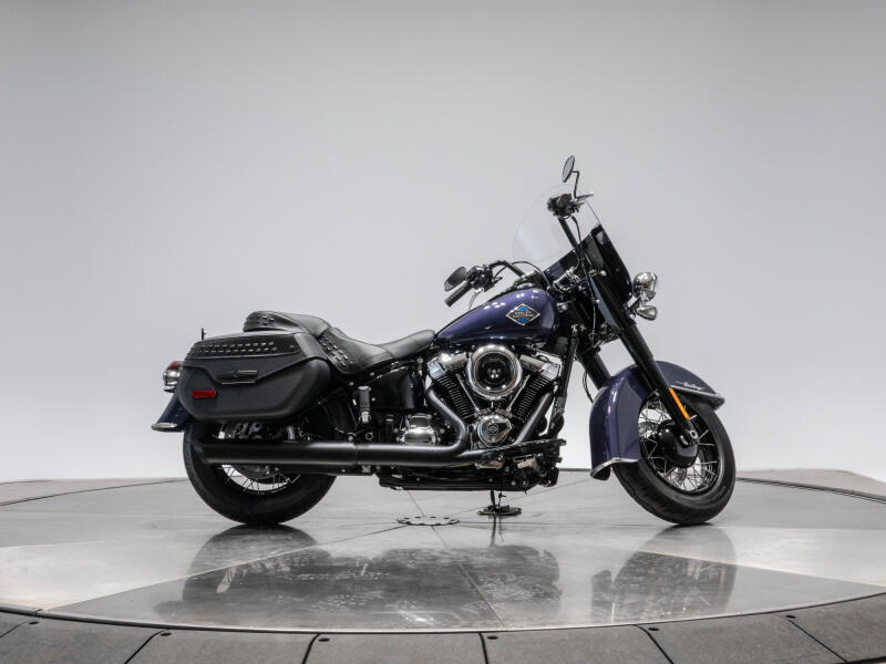 2026 Harley-Davidson FLHC Heritage Classic in Purple Abyss with Laced Wheels
