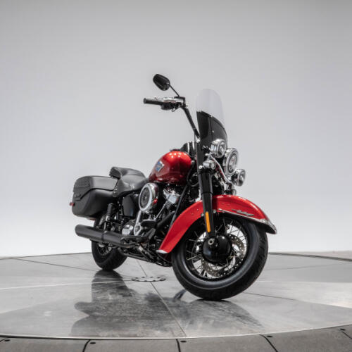 2026 Harley-Davidson FLHC Heritage Classic in Brilliant Red with Laced Wheels thumb 2