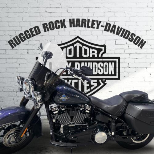 2026 Harley-Davidson® Heritage Classic Purple Abyss Black Cast Wheels thumb 3