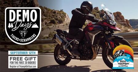 Triumph Scrambler/Tiger Demo Day