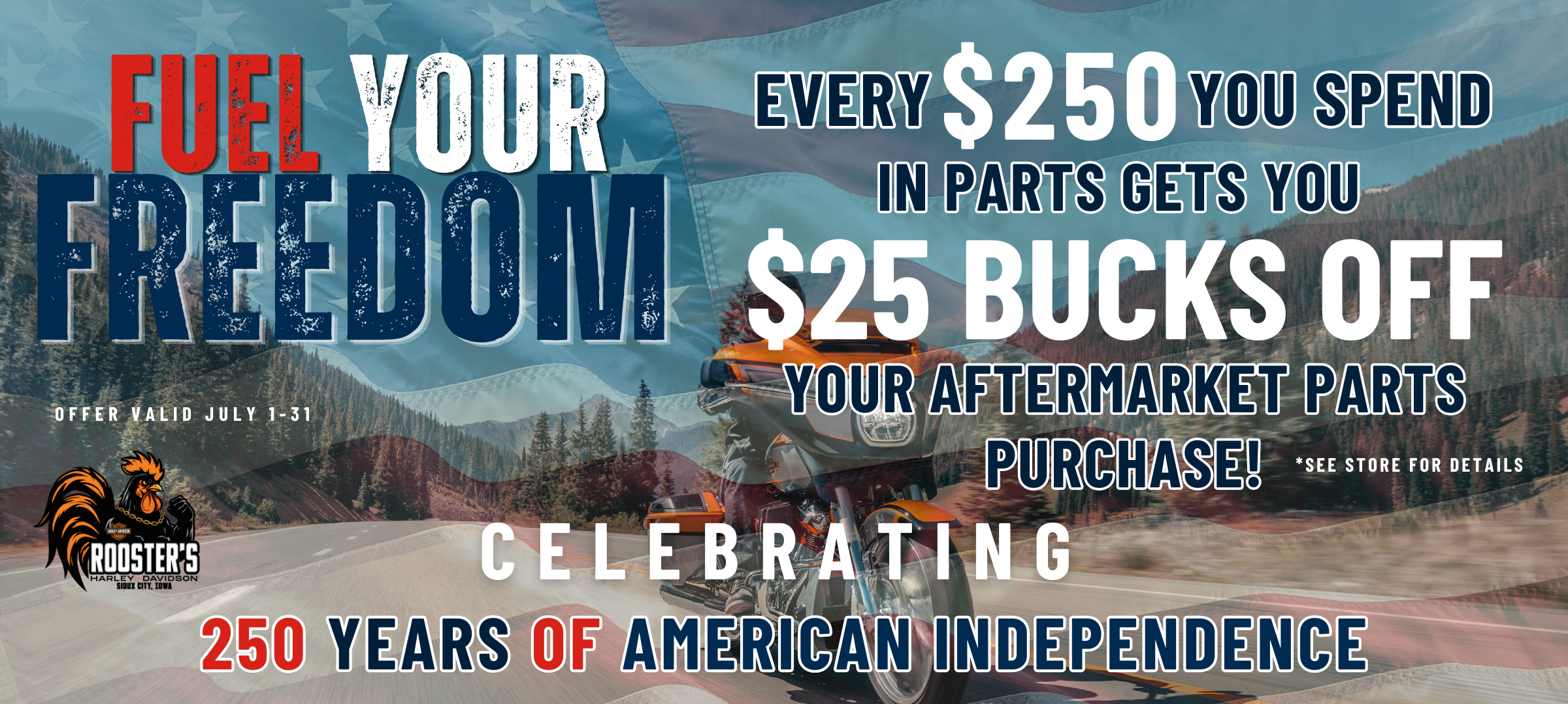 July Parts Promo