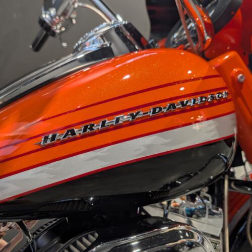 SALE PENDING 2009 Harley-Davidson® CVO™ Road Glide® Electric Orange and Black thumb 0