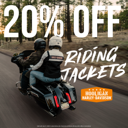 20% Off Riding Jackets