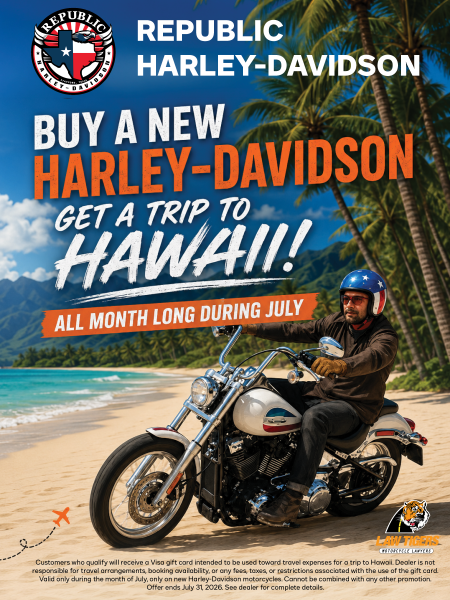 Buy a New Harley‑Davidson, Get a Trip to Hawaii – All July at Republic Harley‑Davidson