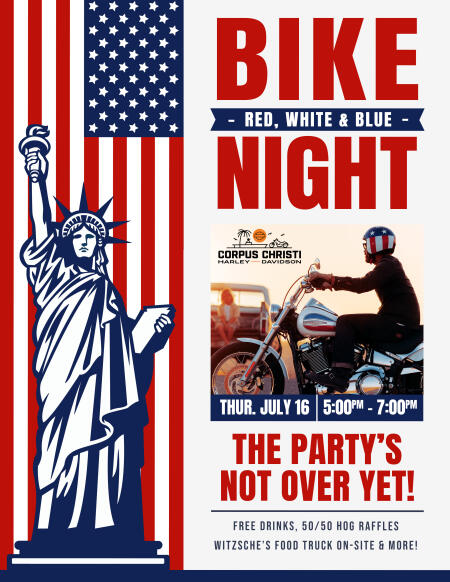 Red White & Blue Bike Night