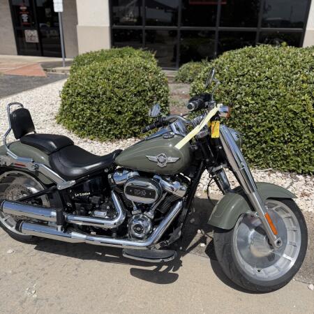 2021 Harley-Davidson® Fat Boy® 114 Deadwood Green thumb 1