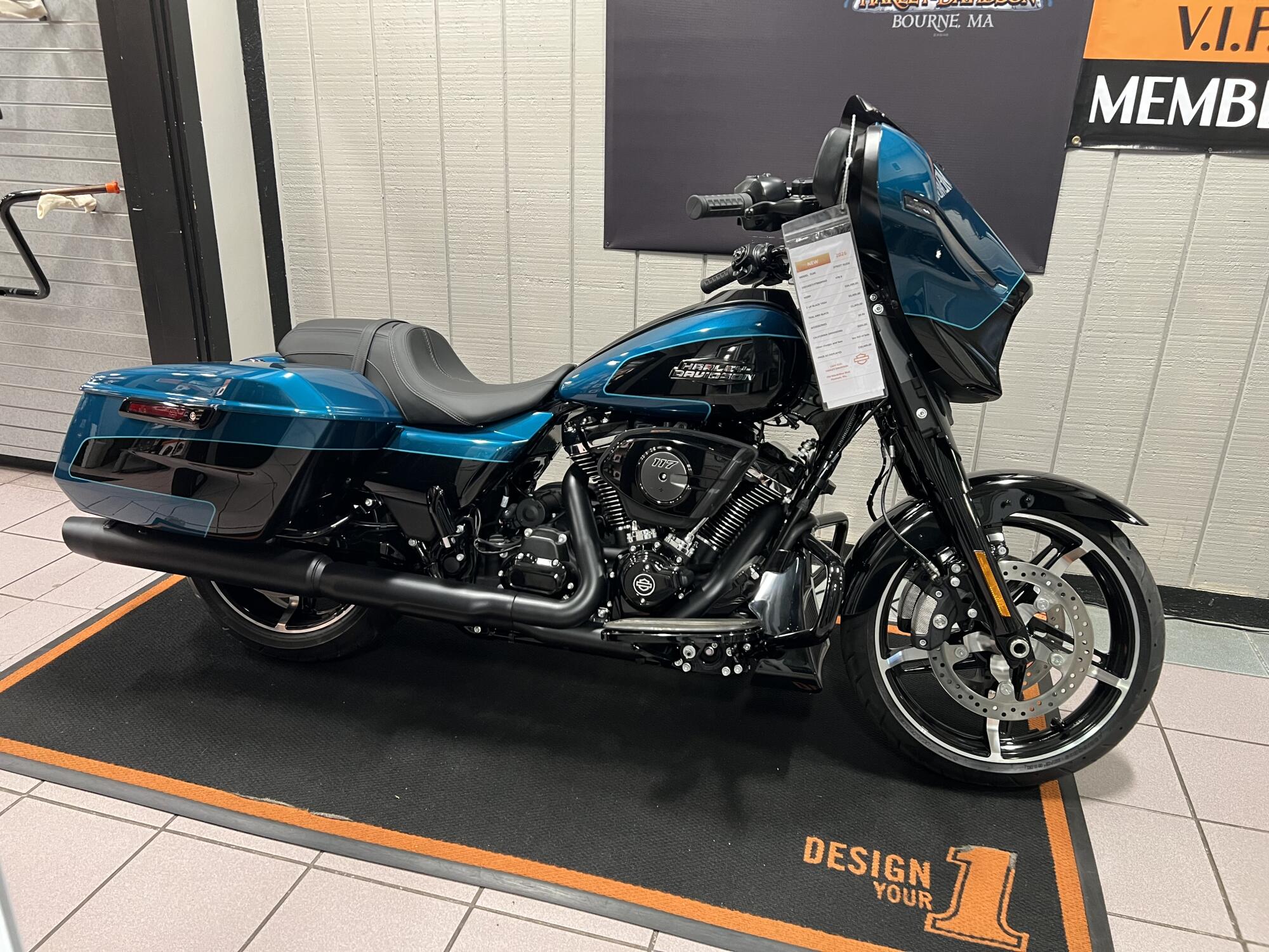 2026 Harley-Davidson® Street Glide® Teal Thunder / Vivid Black Black Trim
