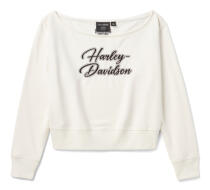 Women's H-D Essential Off-The-Shoulder Crew - Cloud Dancer