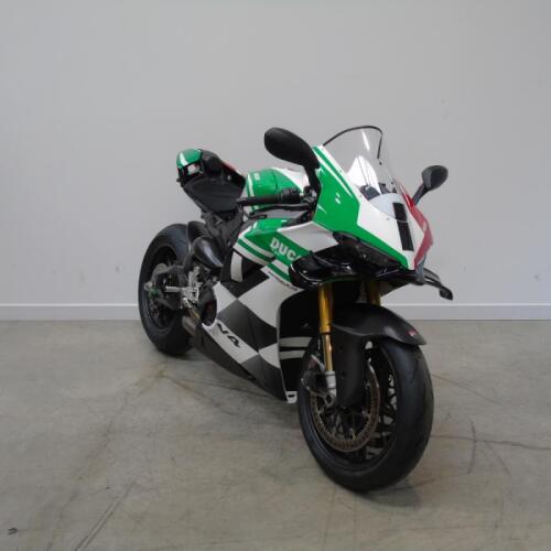 2025 Ducati Panigale v4 Tricolore, 1 previous owner, Racing Silencers thumb 3