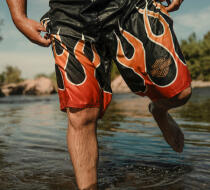 Men's 1980 FX Flames Swim Trunk