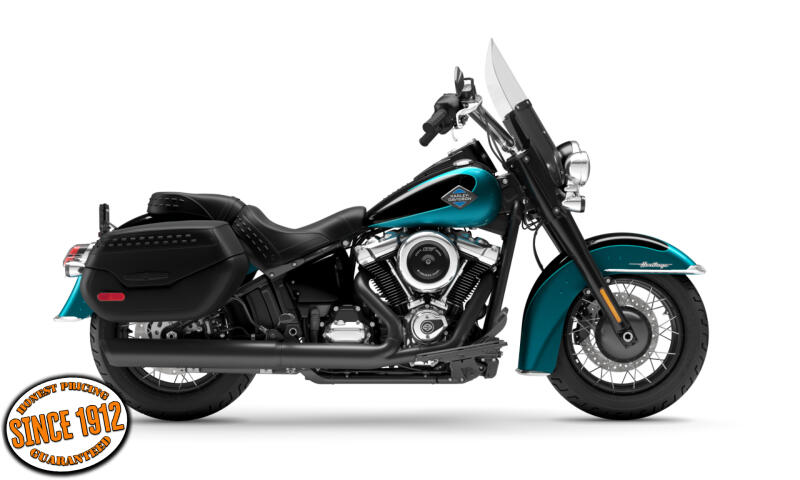 2026 Harley-Davidson® Heritage Classic Teal Thunder / Vivid Black Black Laced Wheels