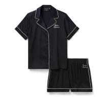 Women's Lettuce Edge Tank & Short Set - Harley Black