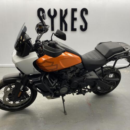 2021 Harley-Davidson RA1250S Pan America Special in Baja Orange White thumb 1