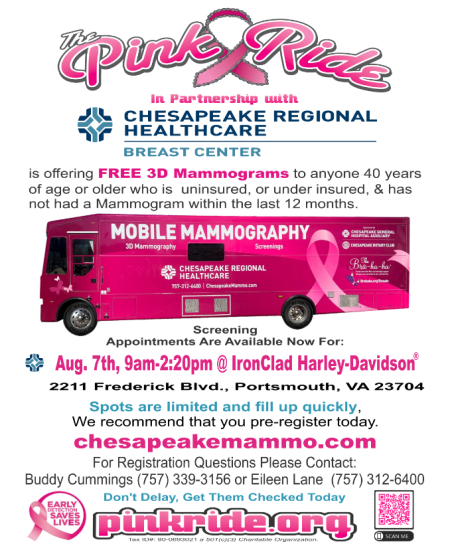 The Pink Ride Free 3D Mammograms
