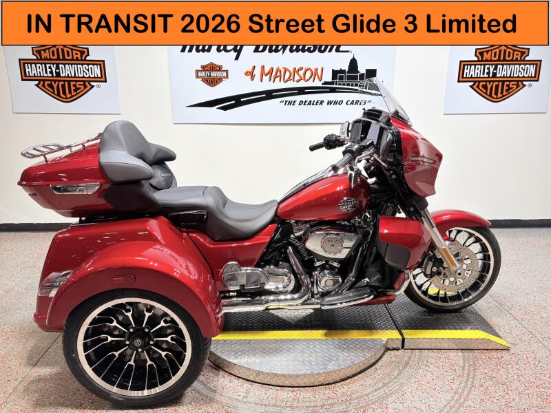 2026 FLHLT Harley-Davidson® Street Glide 3 Limited Brilliant Red Chrome Trim