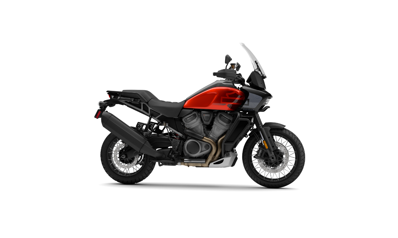 2025 Harley-Davidson® Pan America® 1250 Special Whiskey Fire / Raven Metallic w/Laced Wheels