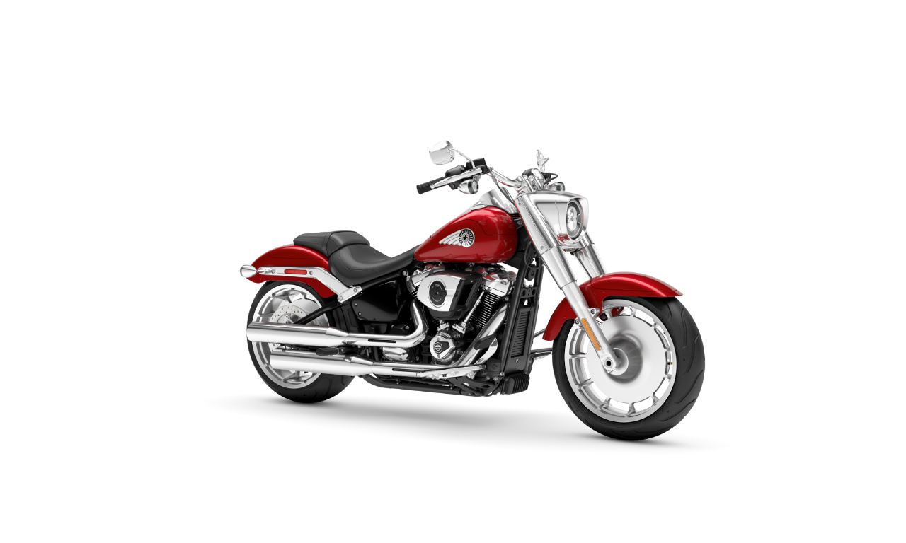 2026 Harley-Davidson® Fat Boy® Brilliant Red Chrome Trim