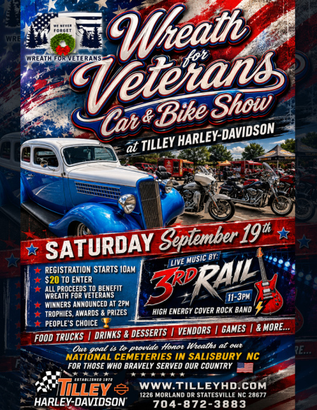 Wreath for Veterans Car & Bike Show