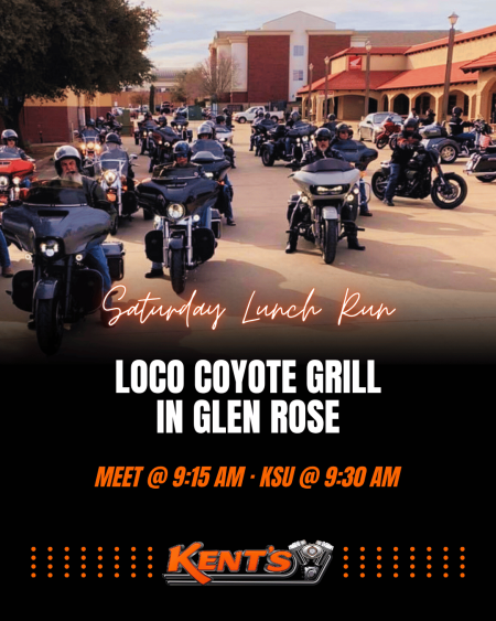 Farewell Lunch Run to Loco Coyote Grill in Glen Rose
