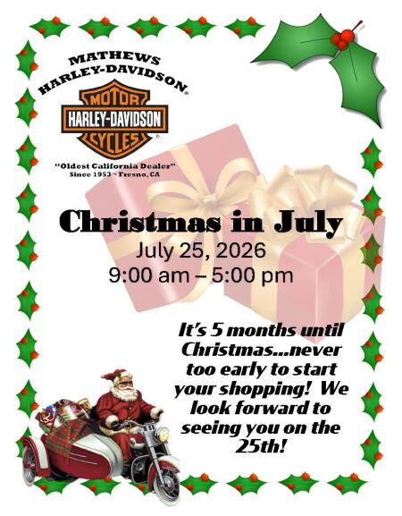 Christmas In July Event