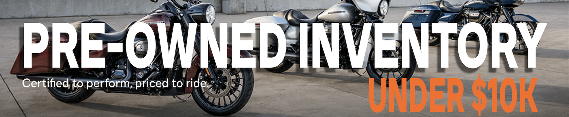 Pre-owned inventory under $10k