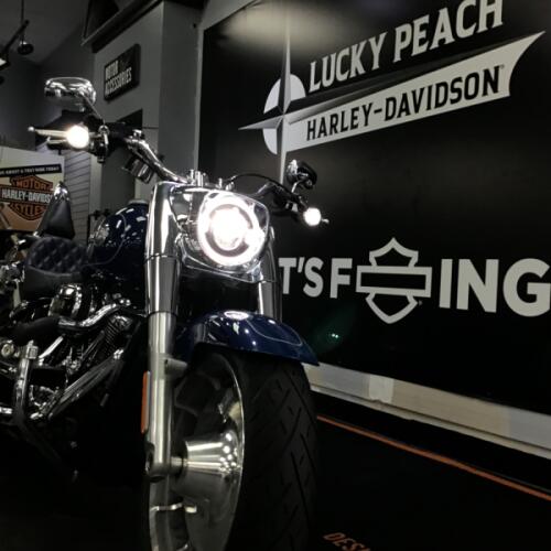 2023 Harley-Davidson® Fat Boy® 114 Bright Billiard Blue thumb 1