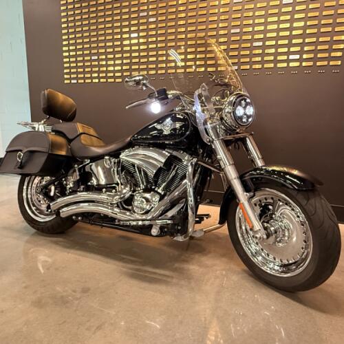 2013 Harley-Davidson® Fat Boy® Vivid Black thumb 1