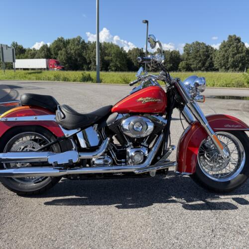 2008 Harley-Davidson® Softail® Deluxe Copperhead Pearl/Red Hot thumb 2